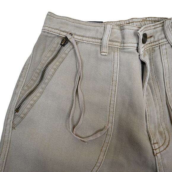 BLANKNYC Womens 28 Cotton Twill Cargo Pants in Wild Oats NEW - Picture 7 of 13